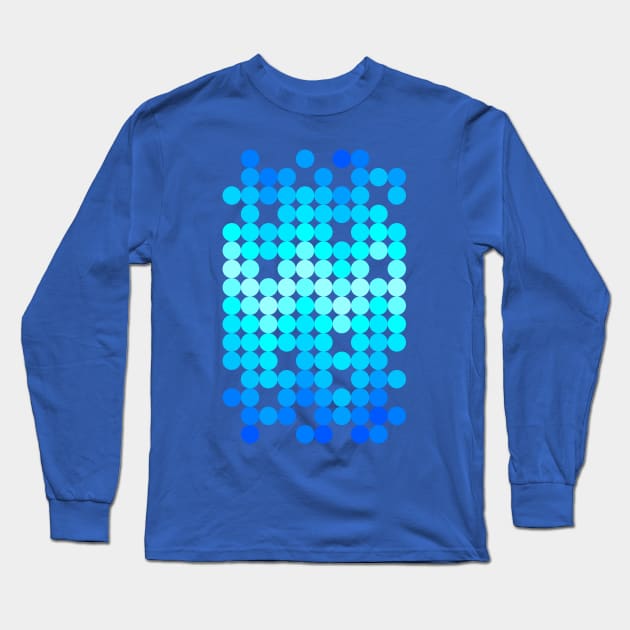 Neon blue long store sleeve shirt